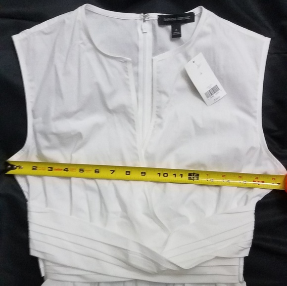 Banana Republic White High Low Top Size 4 New - Picture 7 of 8